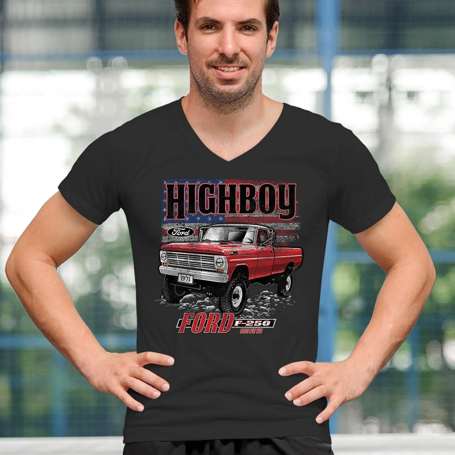1971 Ford F-250 Highboy Men's Graphic T-Shirts and Tank Tops