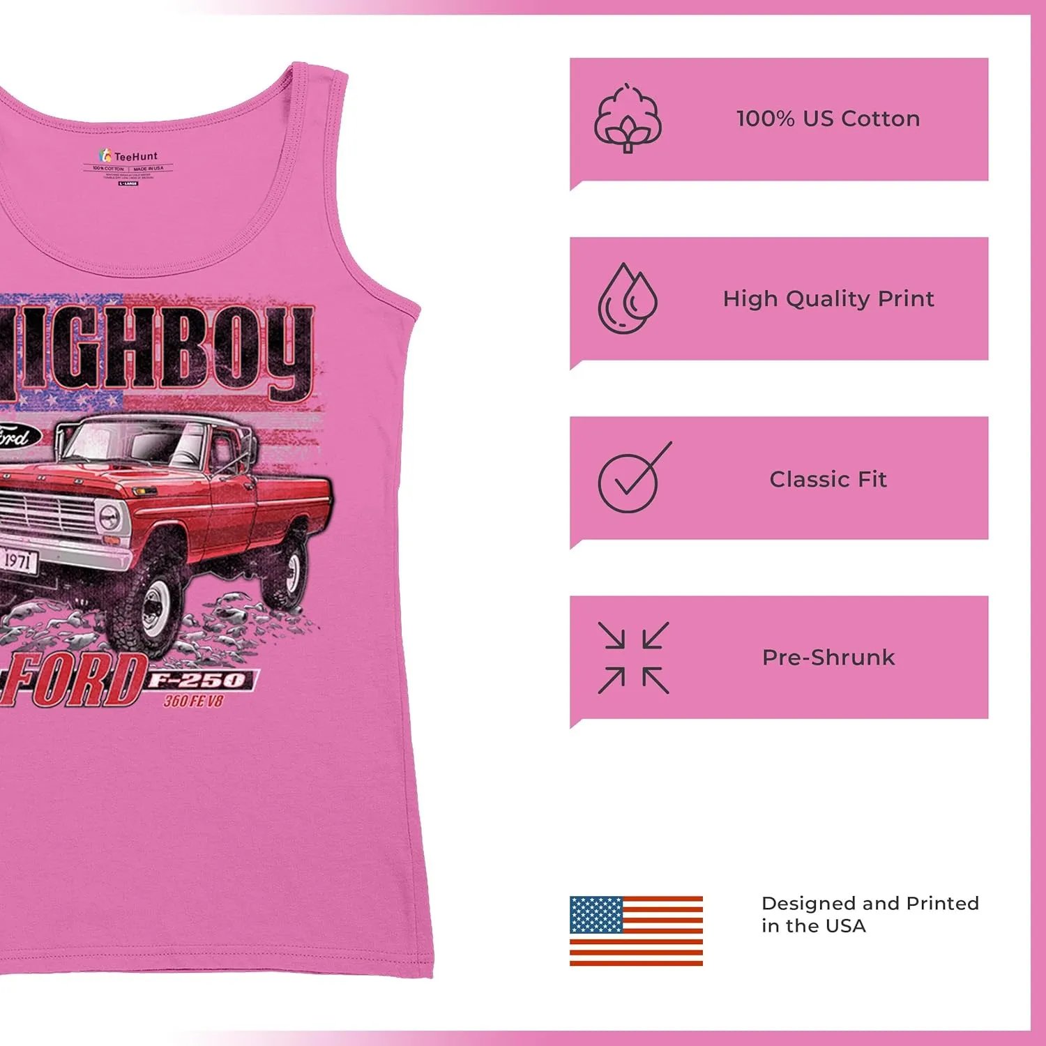 1971 Ford F-250 Highboy Women's Graphic T-Shirts and Tank Tops