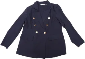 Agnes Orinda Plus Size Blazers for Women Notch Lapel Double Breasted Long Sleeve Office Work Blazer