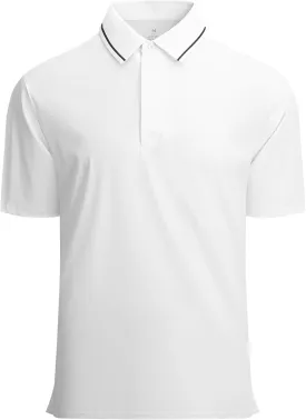 Alex Vando Mens Seamless Golf Shirt Moisture Wicking Quick-Dry Tailored Fit Polo Shirts