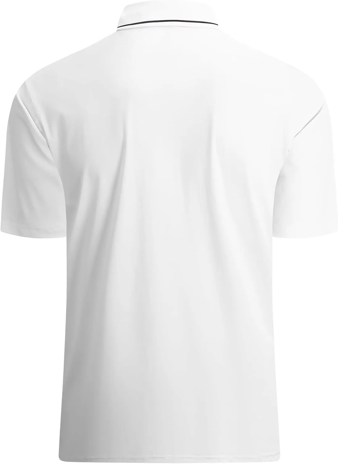 Alex Vando Mens Seamless Golf Shirt Moisture Wicking Quick-Dry Tailored Fit Polo Shirts