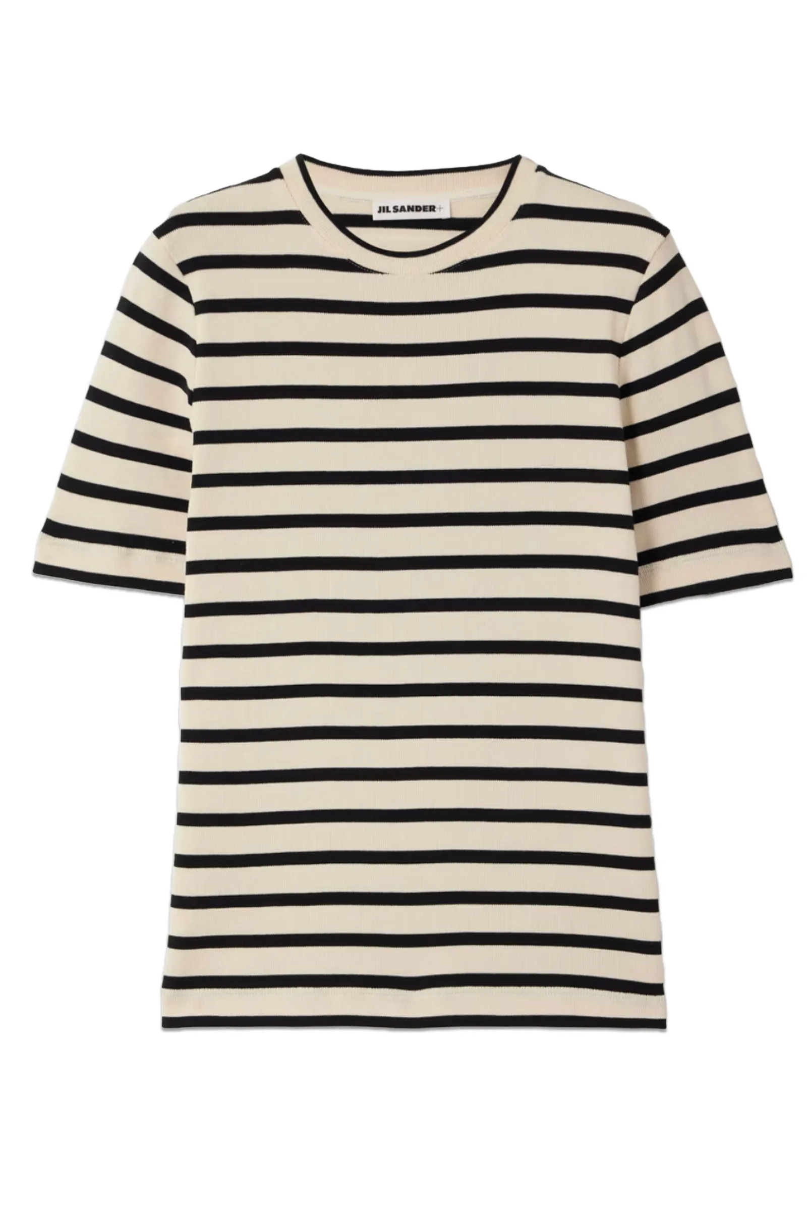 Appliquéd Striped Cotton-Jersey T-Shirt