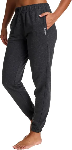 bebe Jogger or Wide Leg Sweatpants for Women, French Terry Baggy Sweatpants with Pockets, Womens Sweats