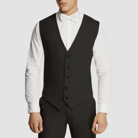 Boulvandre Mens Slim Fit Scuzzatti Vest in Black