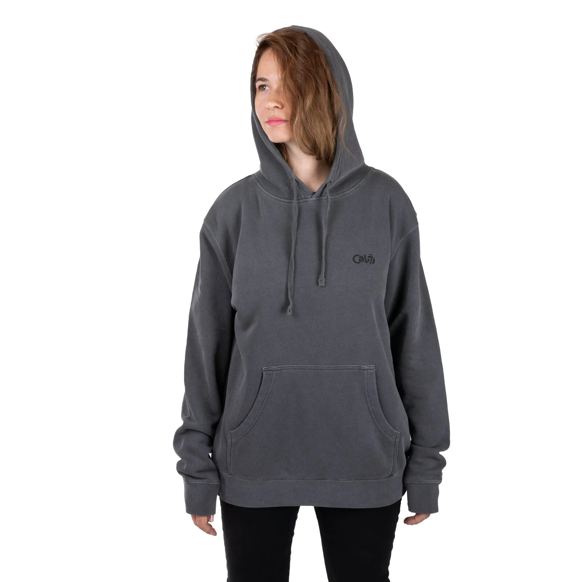 Cal 7 Latin Motto Oversized Hoodie