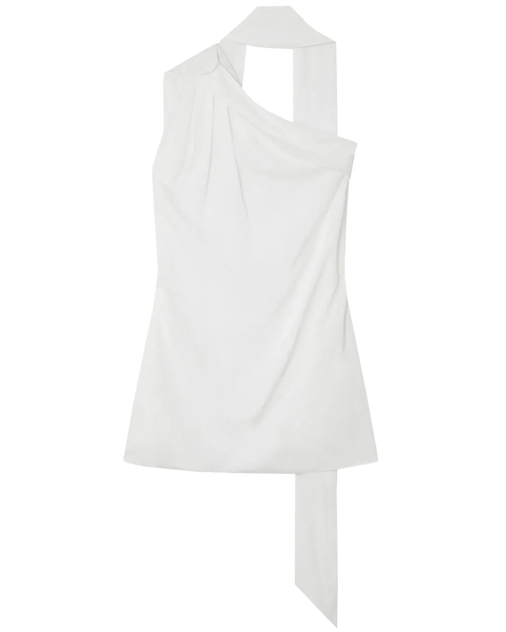 Cream Scarf Blouse