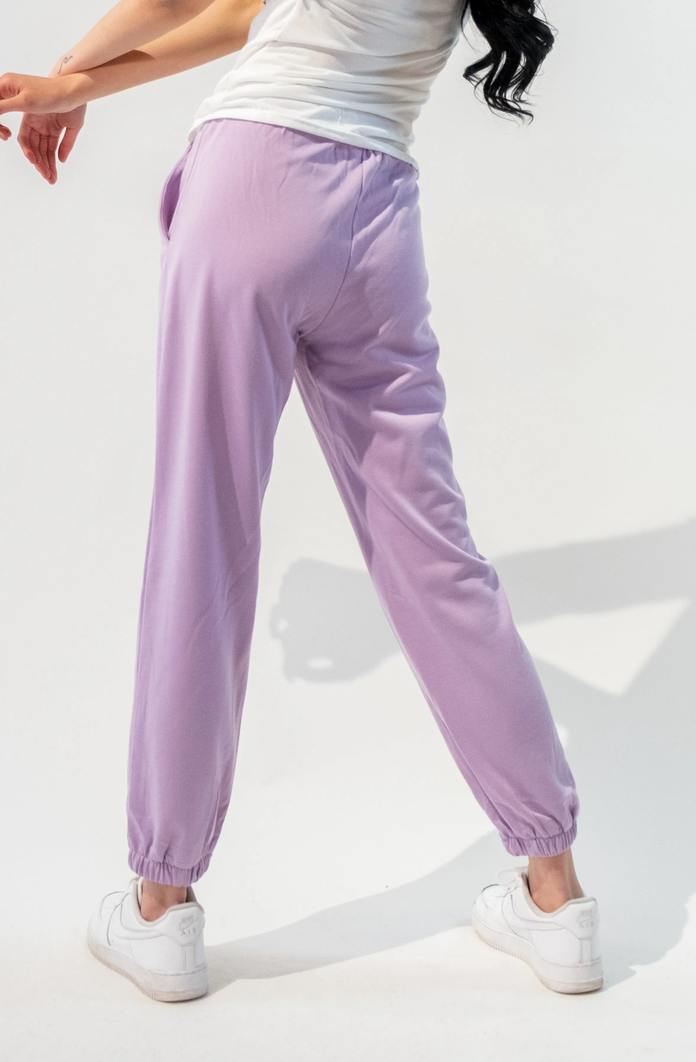 Elastic Waist Pleated Joggers