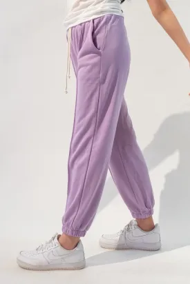 Elastic Waist Pleated Joggers