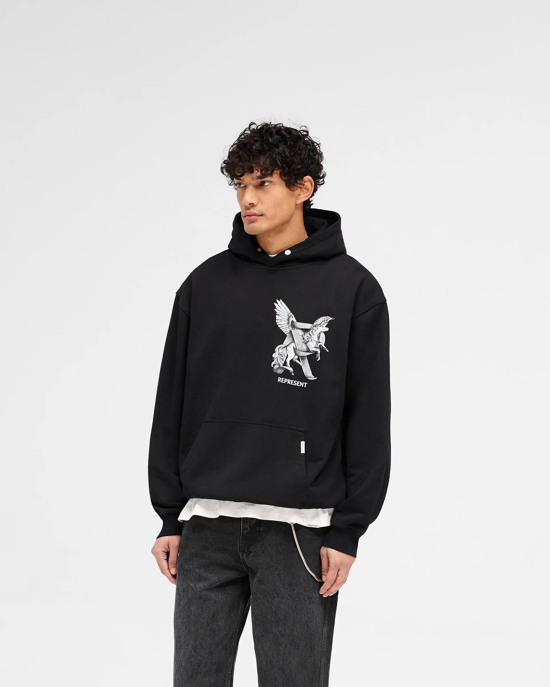 Elegance In Motion Hoodie - Jet Black