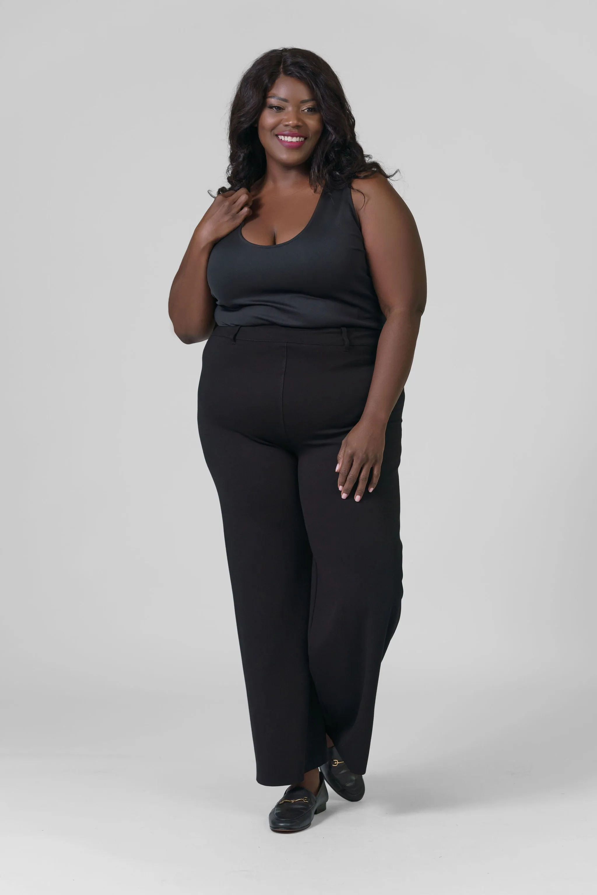 ERIN HIGH WAIST WIDE LEG PONTE PANT