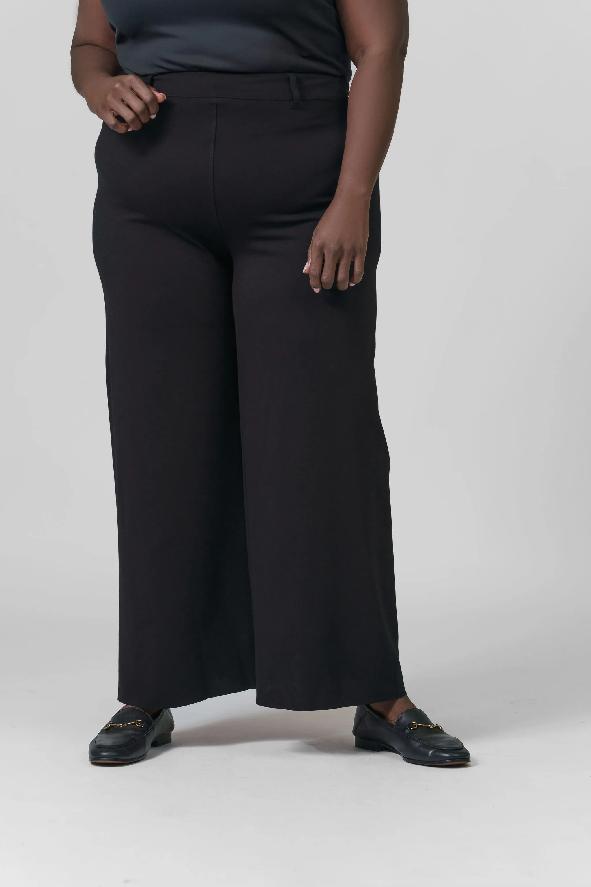 ERIN HIGH WAIST WIDE LEG PONTE PANT