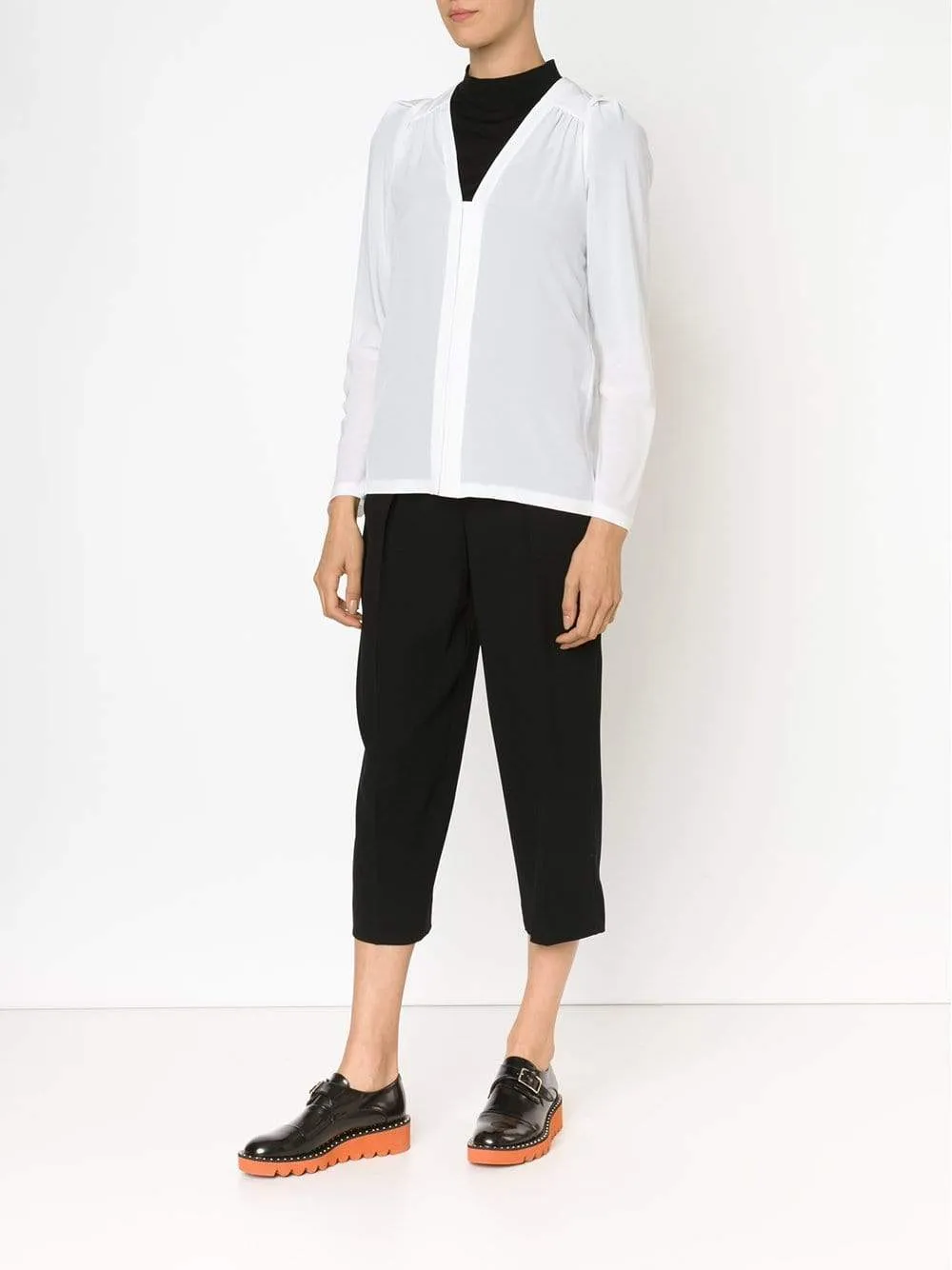 Gathered Shoulder Blouse