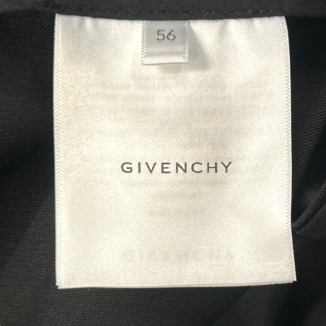 Givenchy Men's Black Wool and Mohair Blend Smart Trousers