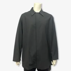 Givenchy Men's Wool Dark Gray Oversized Asymmetrical Shirt