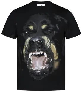 Givenchy Rottweiler Printed T-Shirt Black Oversized Fit