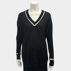 Givenchy Women's Black wool Sweater with pearl details