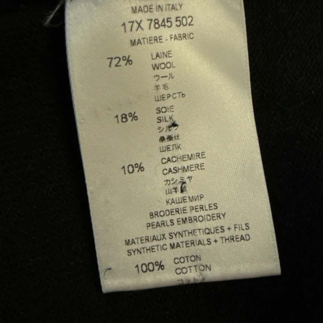 Givenchy Women's Black wool Sweater with pearl details