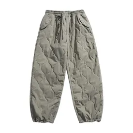 Heavy quilted jogger with charm