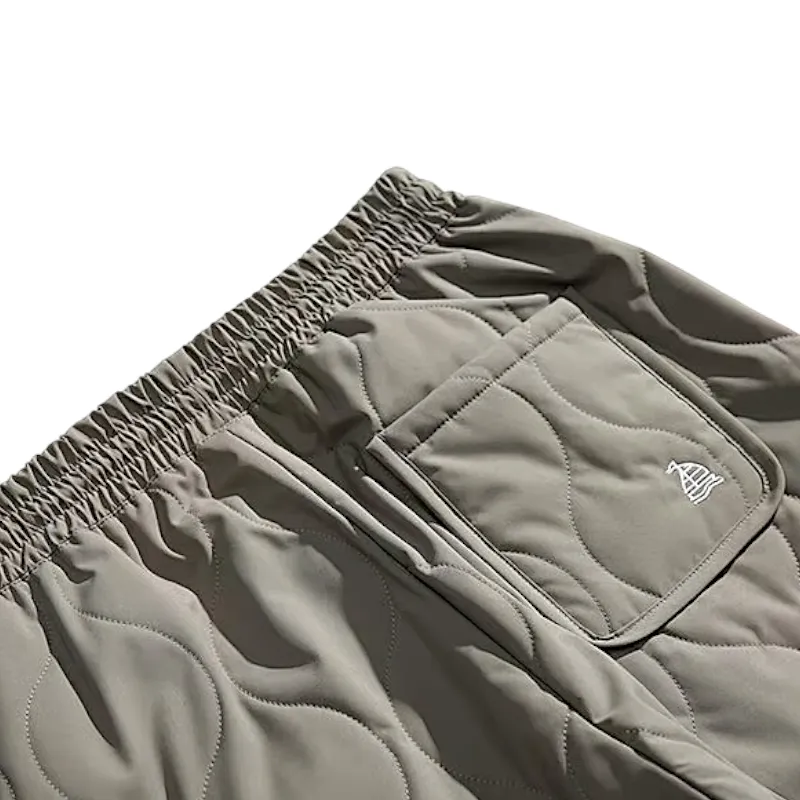 Heavy quilted jogger with charm