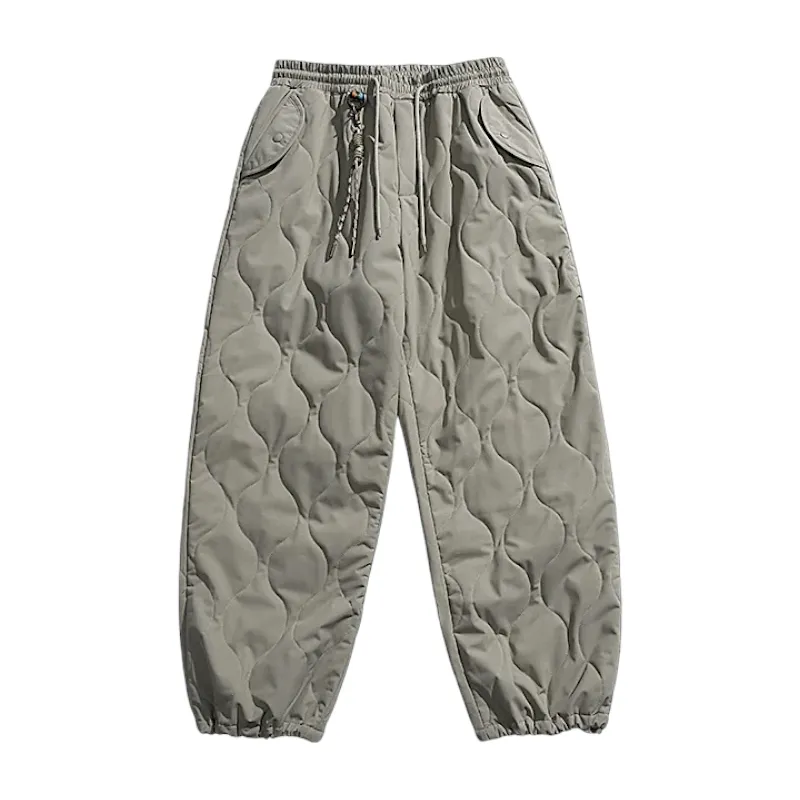 Heavy quilted jogger with charm