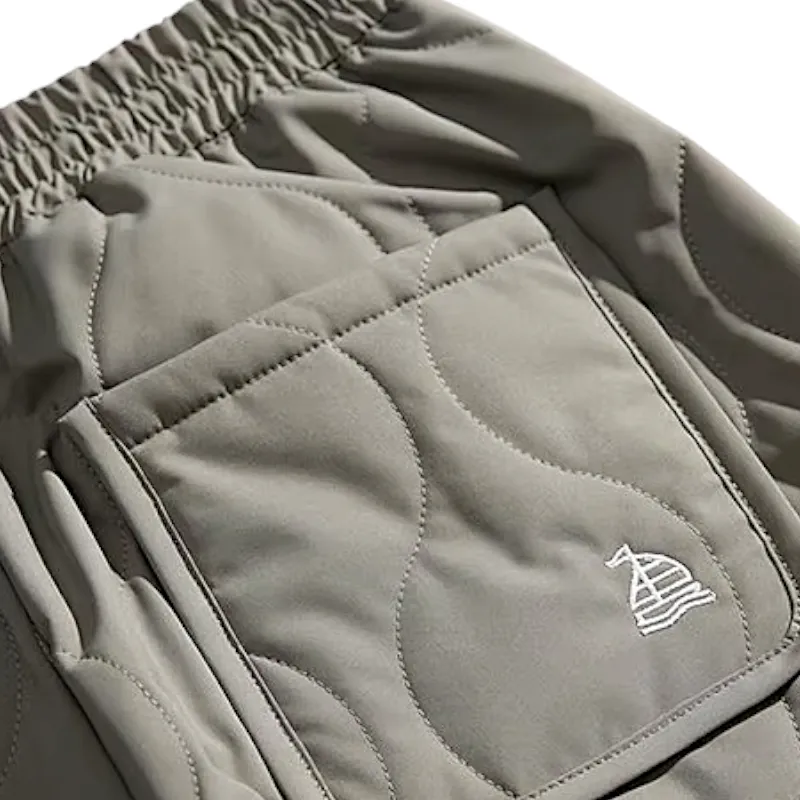 Heavy quilted jogger with charm
