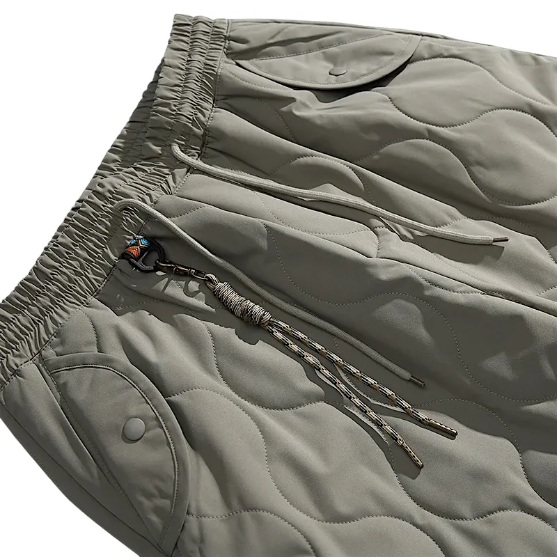 Heavy quilted jogger with charm