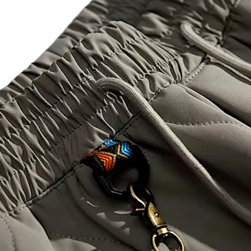 Heavy quilted jogger with charm