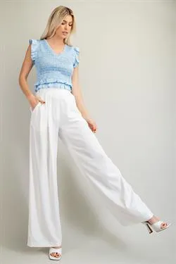 High Waist Wide Leg Pants