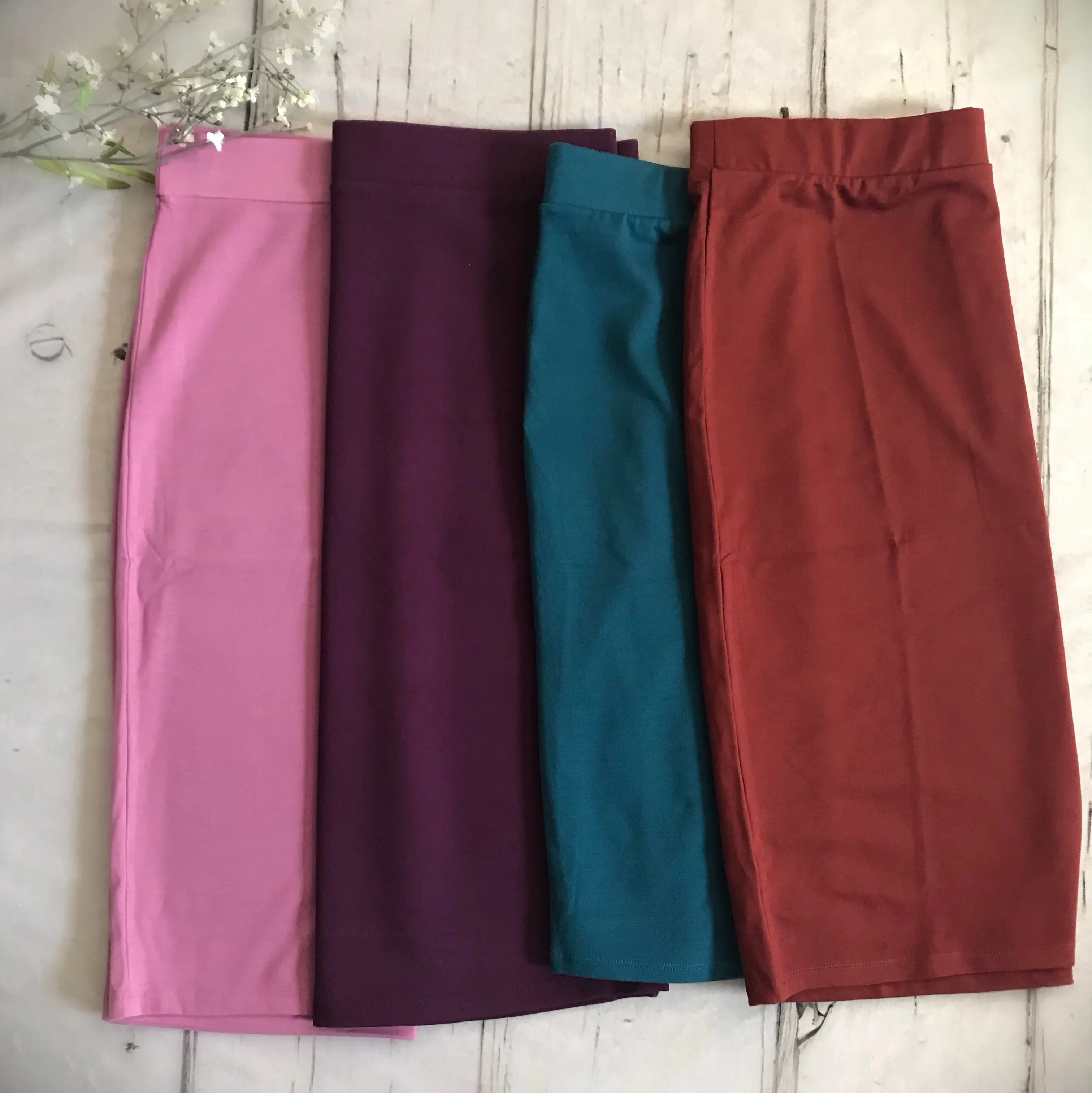 Josie Premium Pencil Skirt- Teal