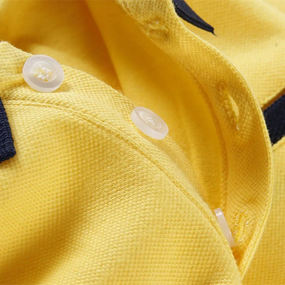 LittleSpring Boys Girls Polo Shirt School Uniform Short Sleeve Pique Polo T Shirt for Kids