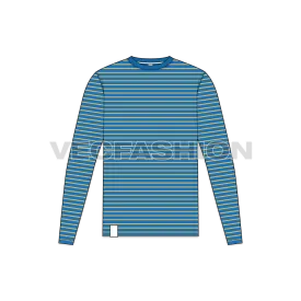 Mens Marine Striped Shirt