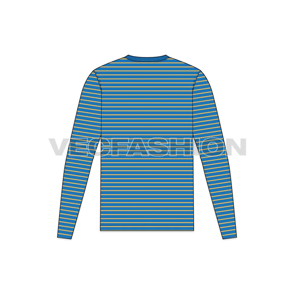 Mens Marine Striped Shirt