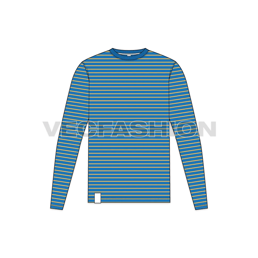 Mens Marine Striped Shirt