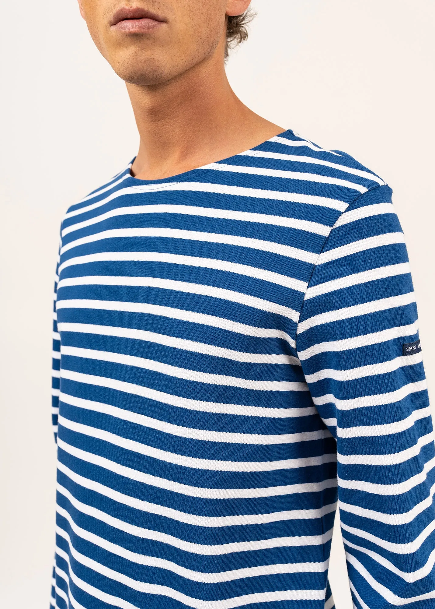 Meridien unisex striped sailor shirt - regular fit, in thick cotton (GITANE/NEIGE)