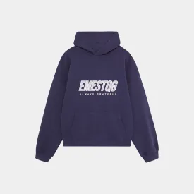 Mesh Navy Oversized Hoodie