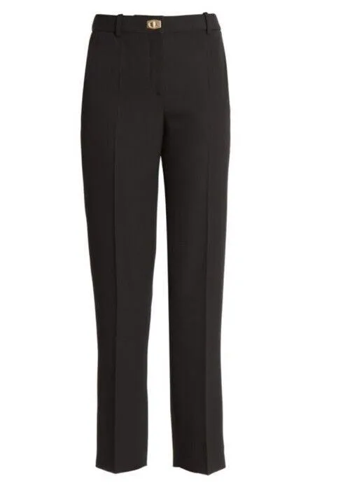 New $990 Givenchy Women Wool Cigarette Pants Black 8 US/40 It Italy