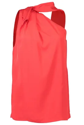 One Shoulder Scarf Neck Top