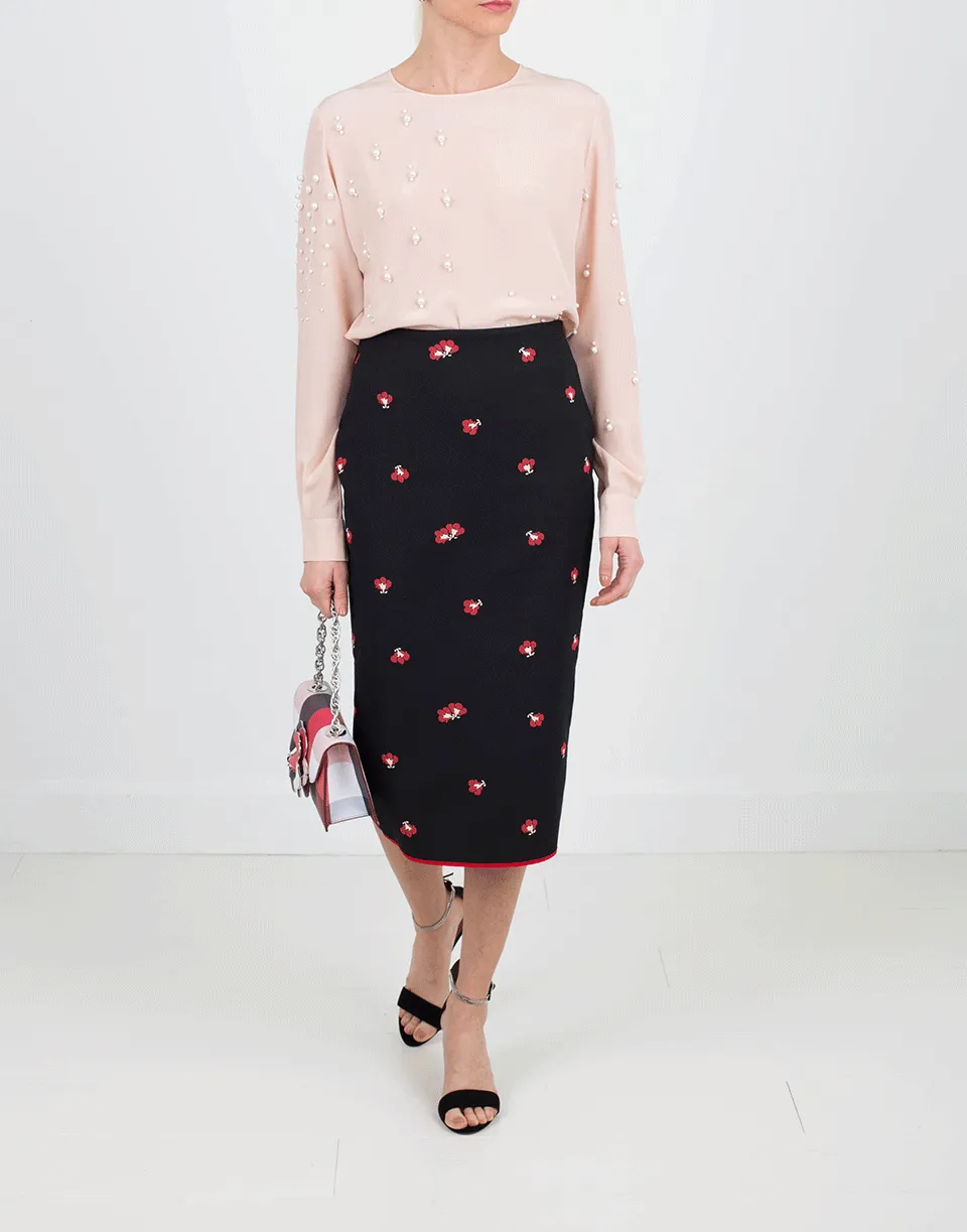 Pearl Embroidered Blouse
