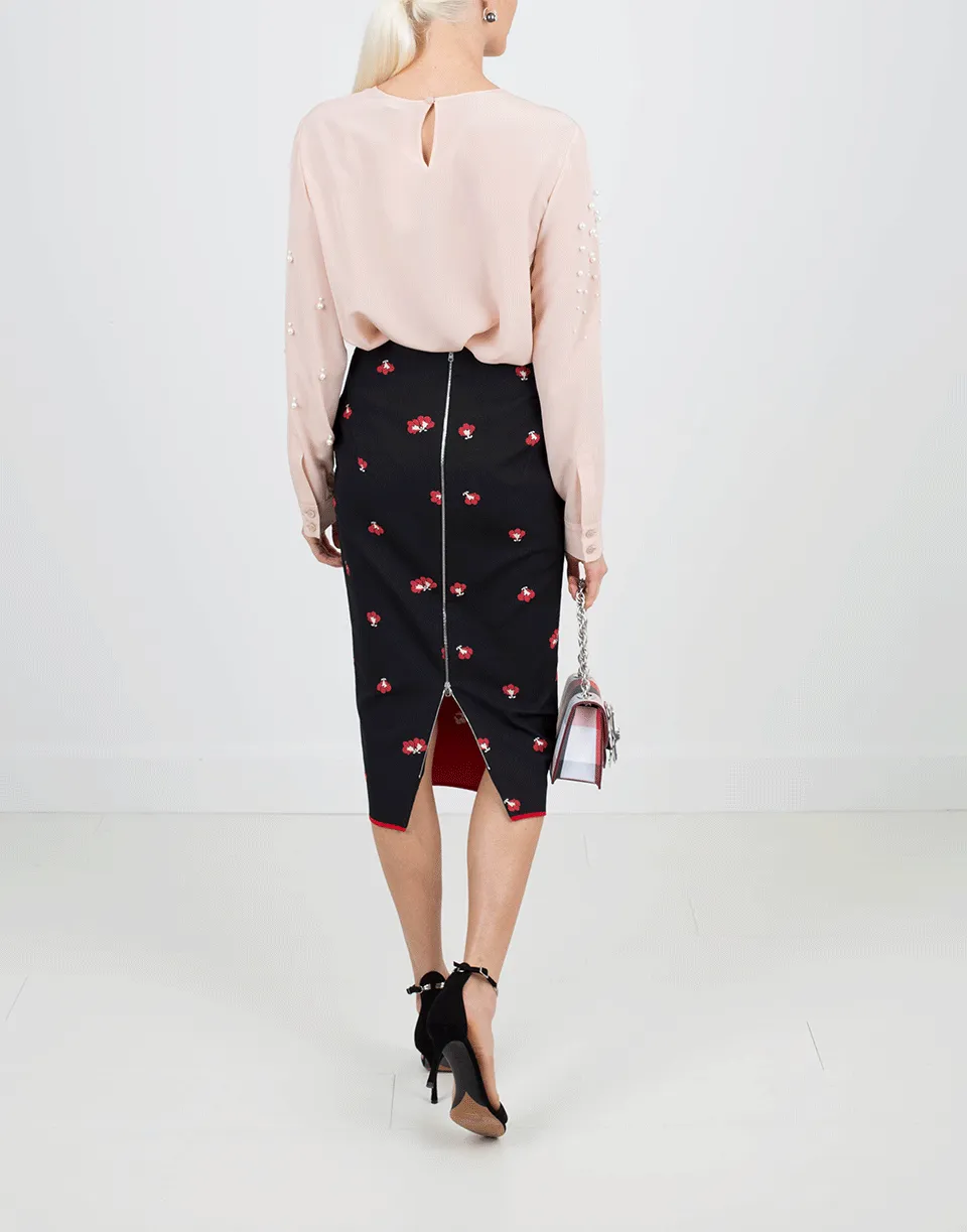 Pearl Embroidered Blouse