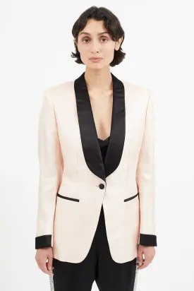 Pink & Black Shawl Blazer