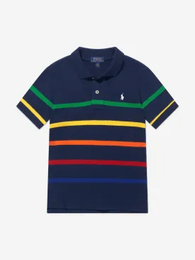 Ralph Lauren Boys Cotton Striped Logo Polo Shirt