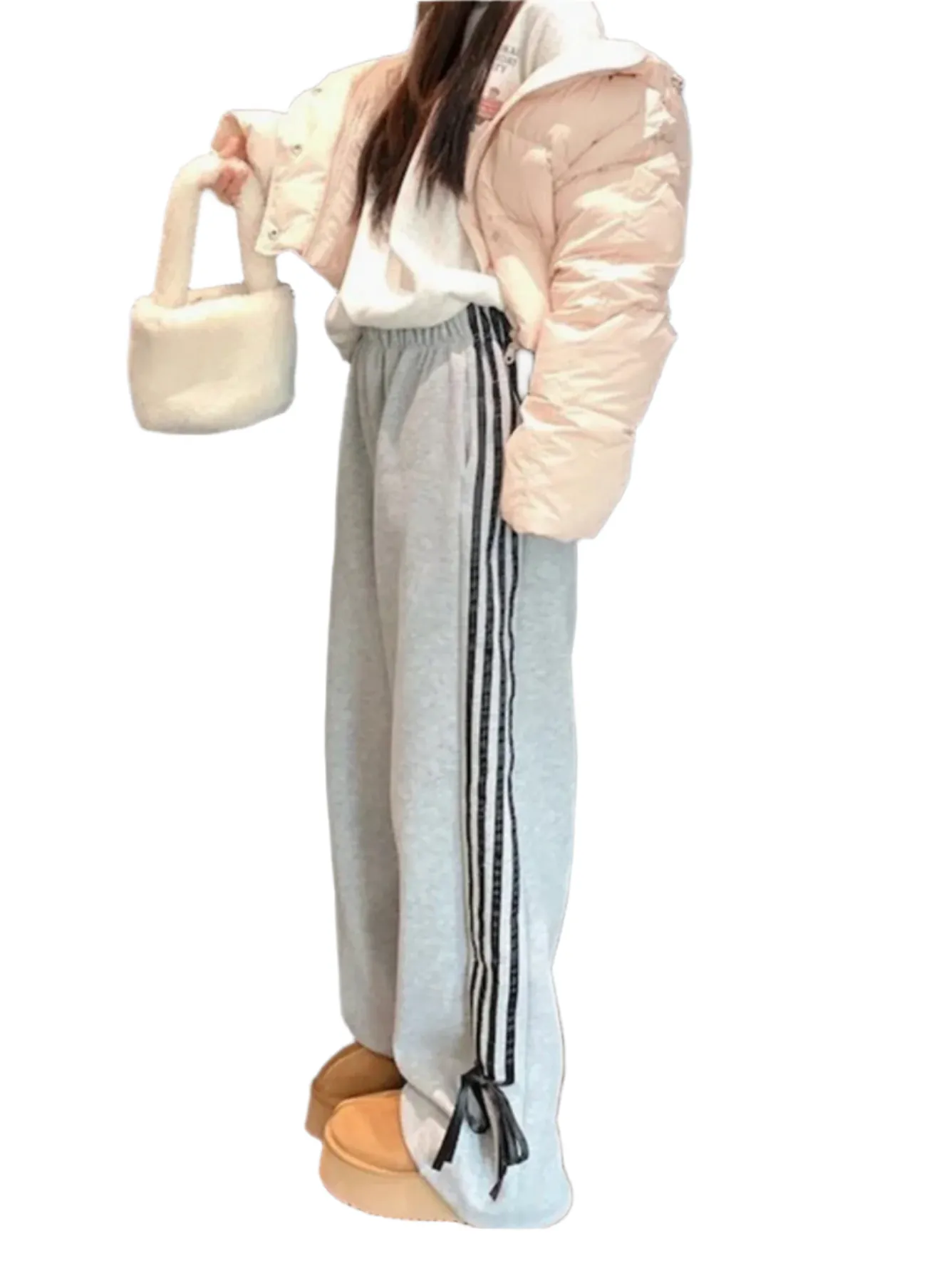 Right on Track Gray Sweatpants