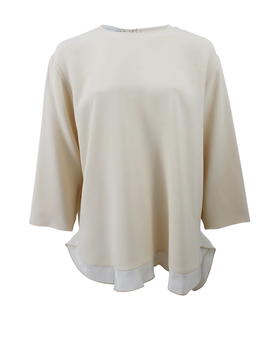 Ruffle Trim Blouse