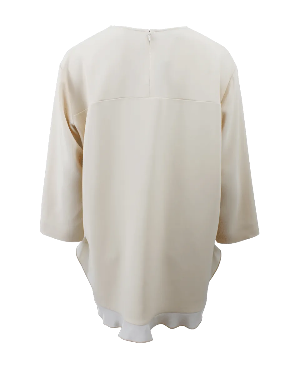 Ruffle Trim Blouse