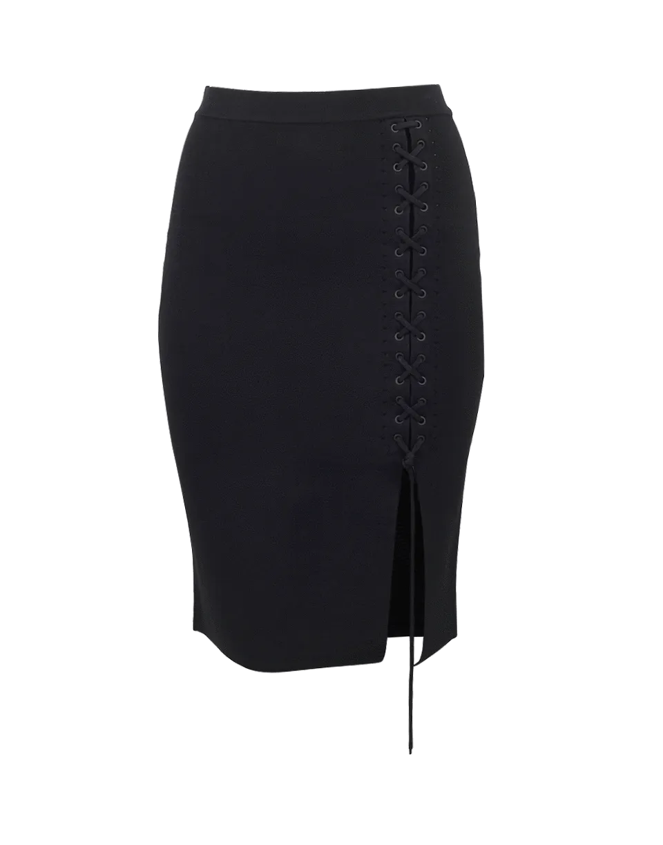 Side Lace Up Skirt