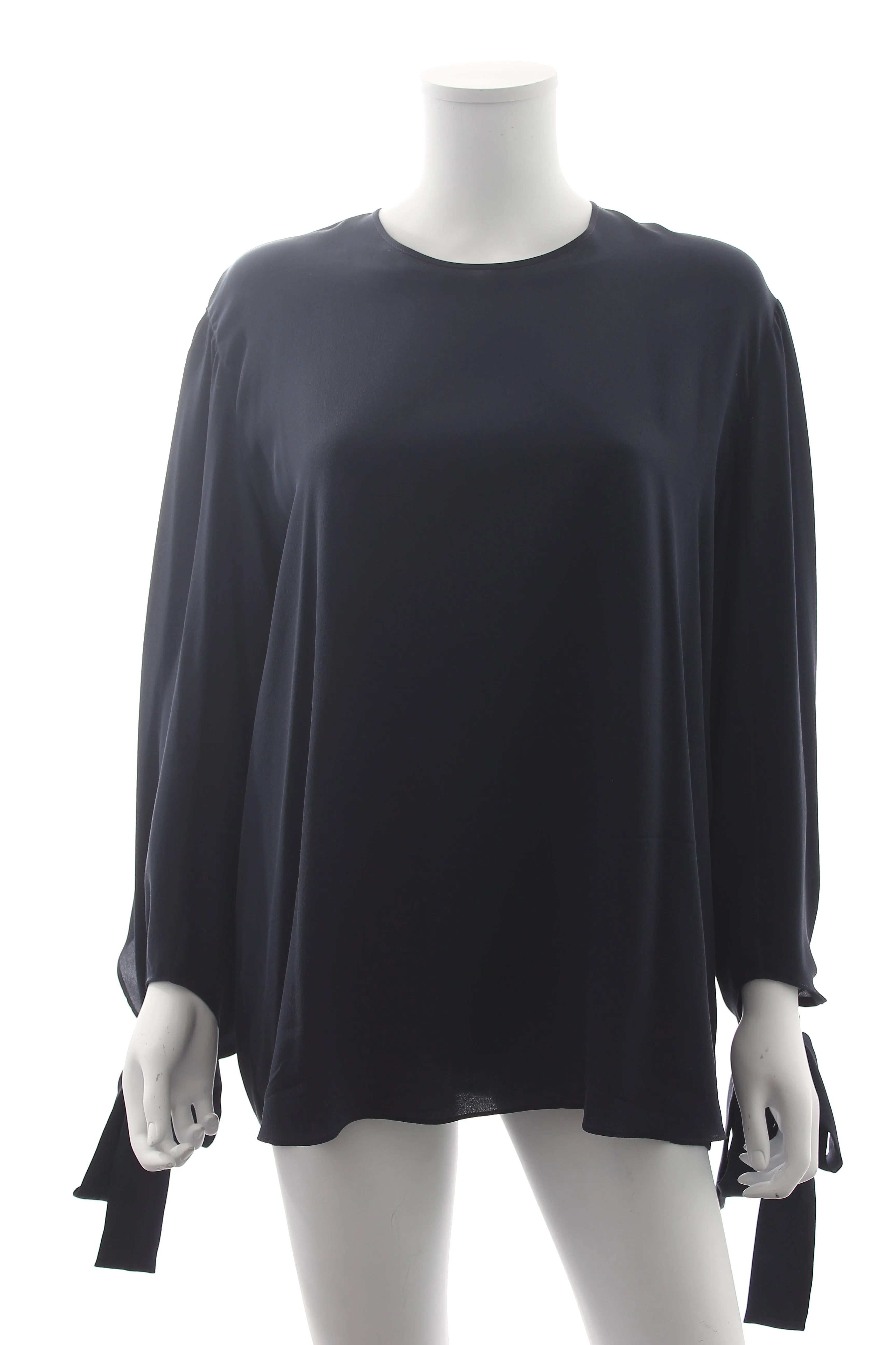 Stella McCartney Tie-Cuff Silk Blouse