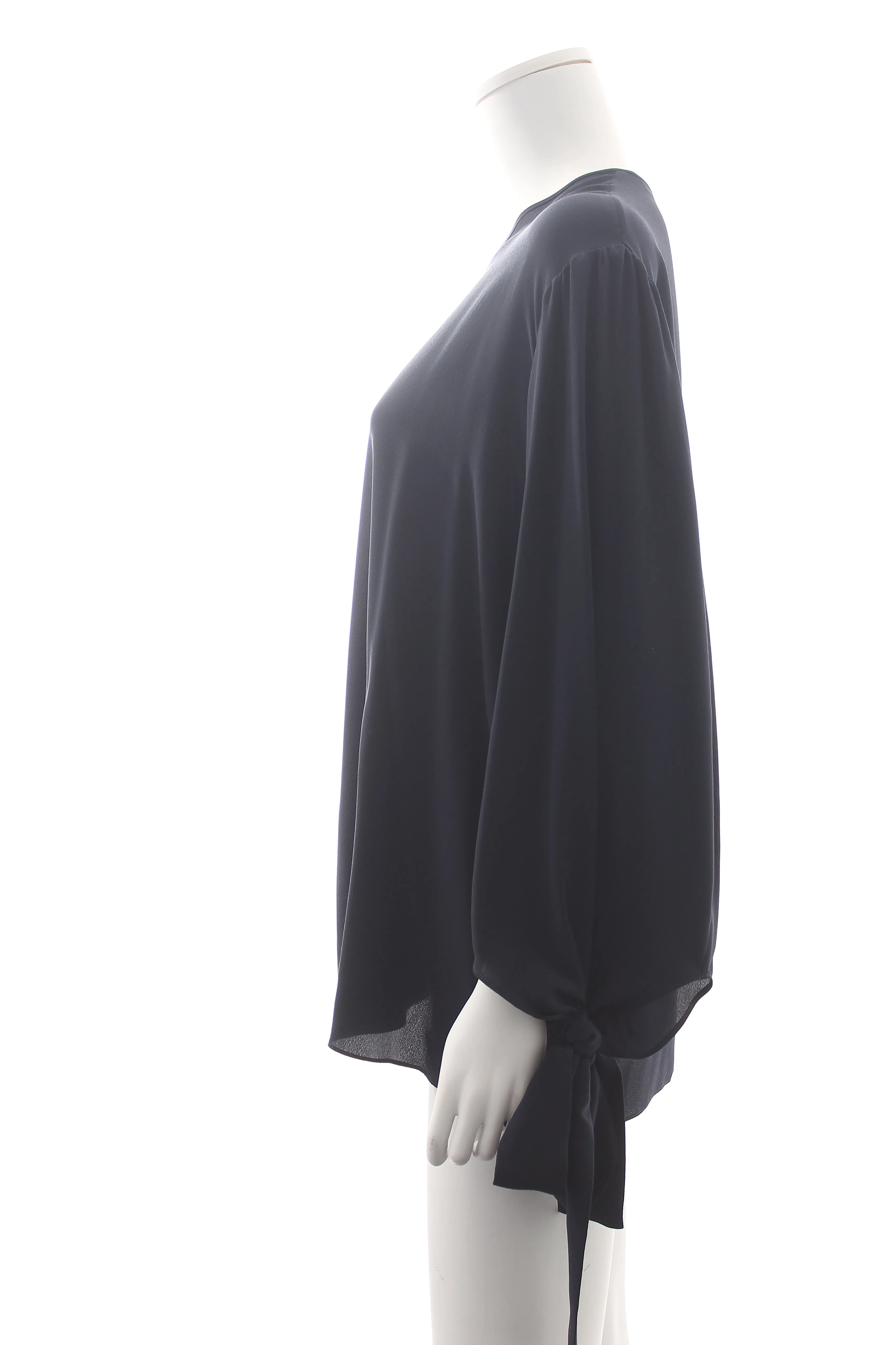 Stella McCartney Tie-Cuff Silk Blouse