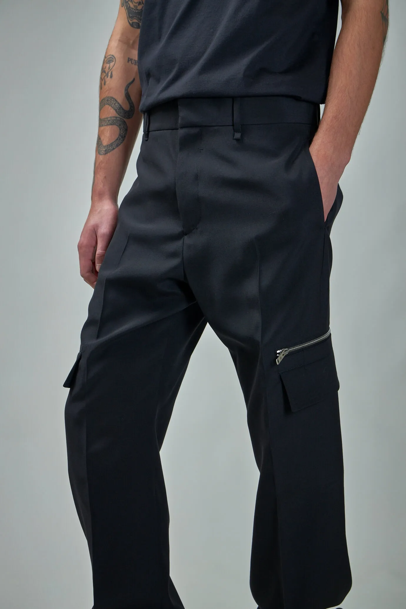 Tailored Pants with Pocket Details