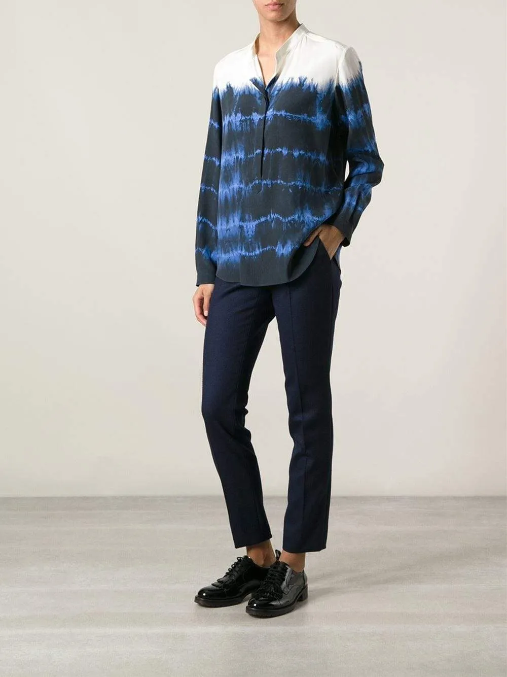 Tie Dye Henley Blouse