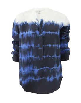 Tie Dye Henley Blouse